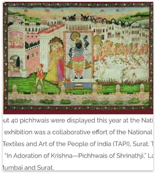 Pichhwai – The Divine art of Nathdwara
